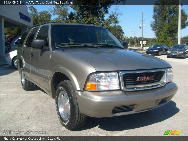 Topaz Gold Metallic / Beige 1999 GMC Jimmy SLT