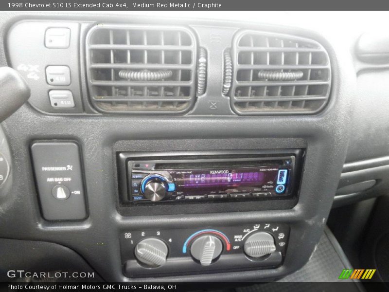 Medium Red Metallic / Graphite 1998 Chevrolet S10 LS Extended Cab 4x4