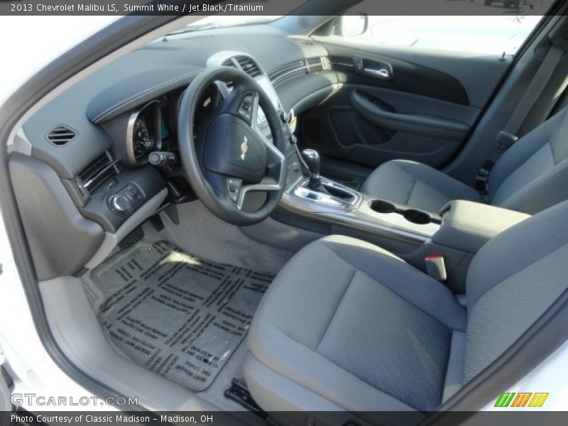 Summit White / Jet Black/Titanium 2013 Chevrolet Malibu LS