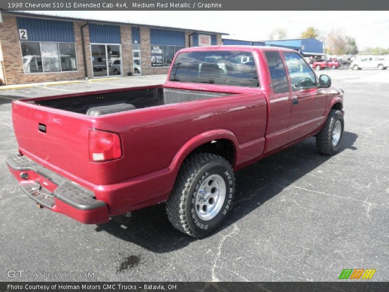  1998 S10 LS Extended Cab 4x4 Medium Red Metallic