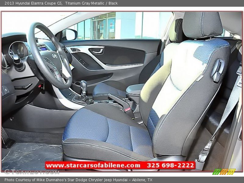 Titanium Gray Metallic / Black 2013 Hyundai Elantra Coupe GS