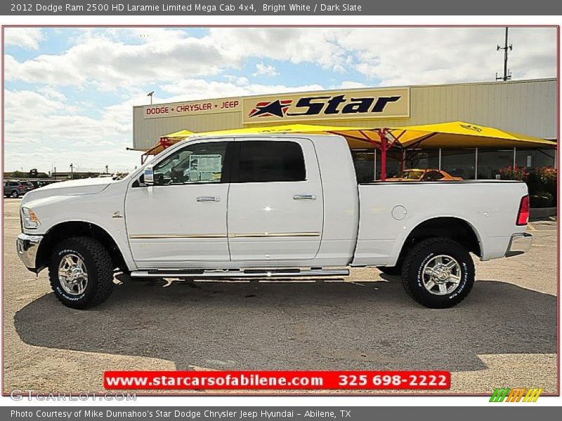 Bright White / Dark Slate 2012 Dodge Ram 2500 HD Laramie Limited Mega Cab 4x4