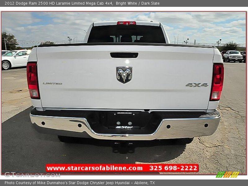 Bright White / Dark Slate 2012 Dodge Ram 2500 HD Laramie Limited Mega Cab 4x4