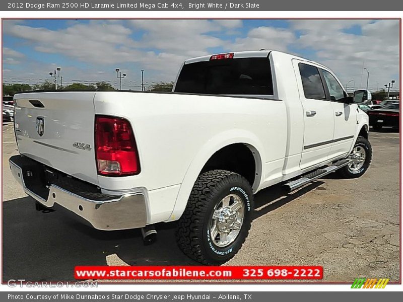 Bright White / Dark Slate 2012 Dodge Ram 2500 HD Laramie Limited Mega Cab 4x4
