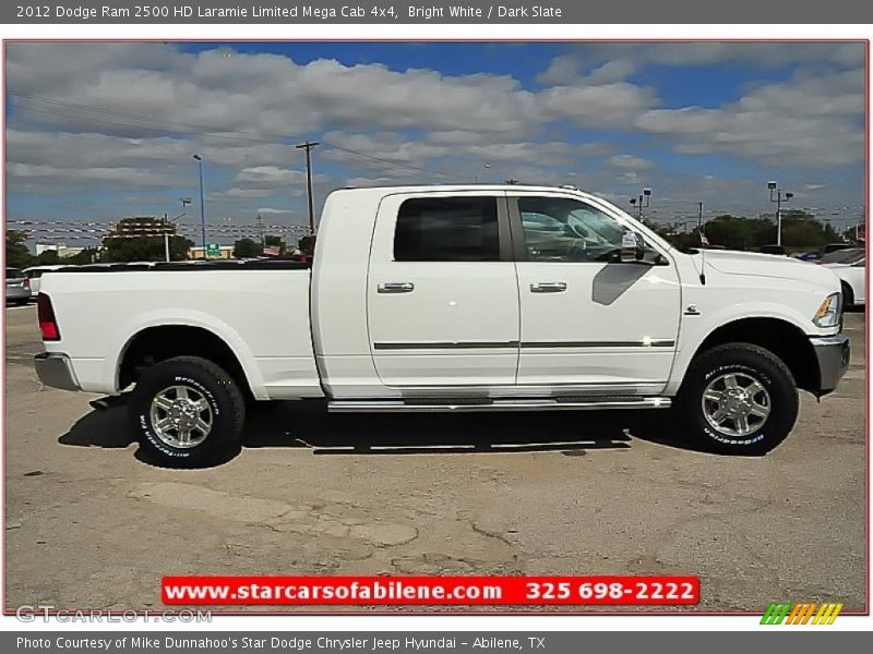 Bright White / Dark Slate 2012 Dodge Ram 2500 HD Laramie Limited Mega Cab 4x4