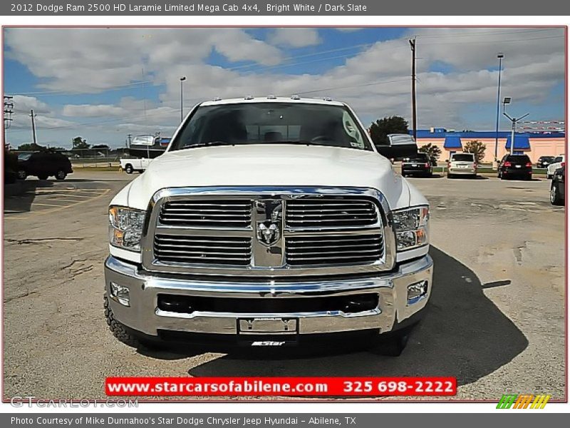 Bright White / Dark Slate 2012 Dodge Ram 2500 HD Laramie Limited Mega Cab 4x4