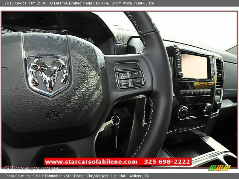 Bright White / Dark Slate 2012 Dodge Ram 2500 HD Laramie Limited Mega Cab 4x4