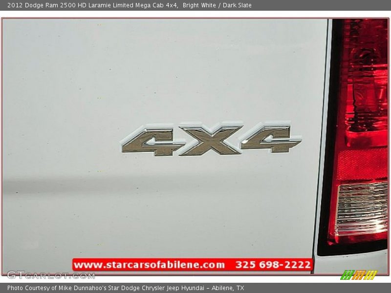 Bright White / Dark Slate 2012 Dodge Ram 2500 HD Laramie Limited Mega Cab 4x4