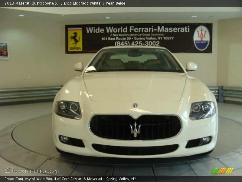 Bianco Eldorado (White) / Pearl Beige 2013 Maserati Quattroporte S