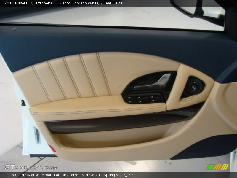 Bianco Eldorado (White) / Pearl Beige 2013 Maserati Quattroporte S