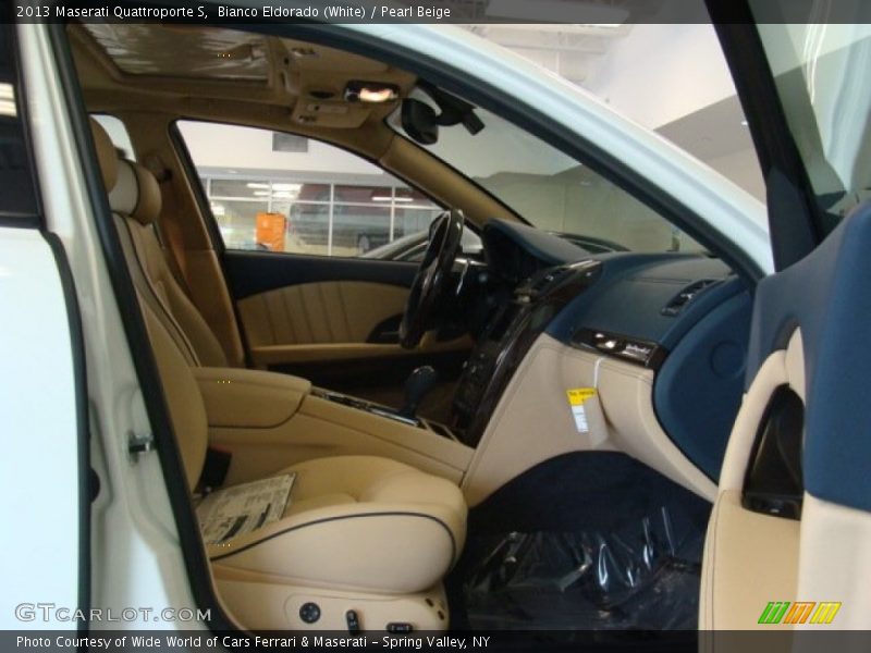 Bianco Eldorado (White) / Pearl Beige 2013 Maserati Quattroporte S