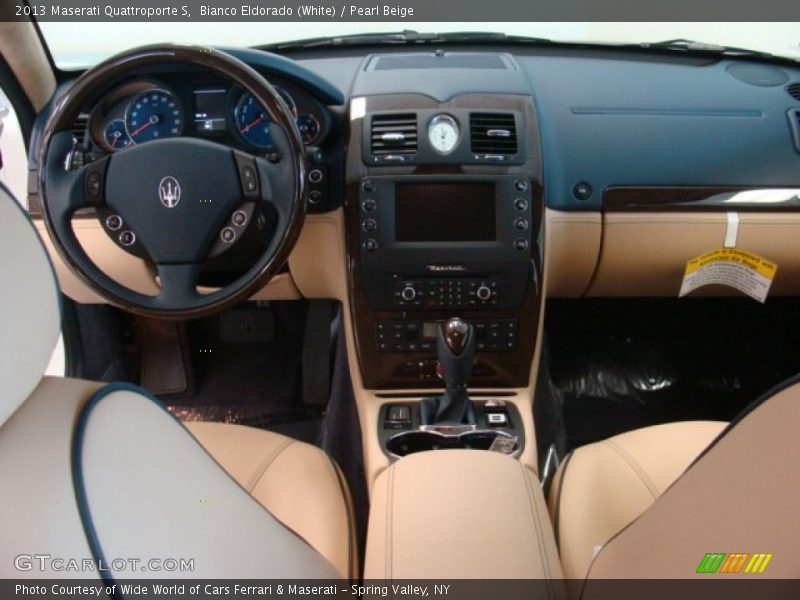 Bianco Eldorado (White) / Pearl Beige 2013 Maserati Quattroporte S