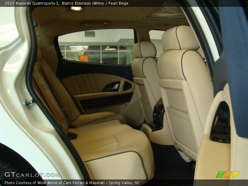 Bianco Eldorado (White) / Pearl Beige 2013 Maserati Quattroporte S