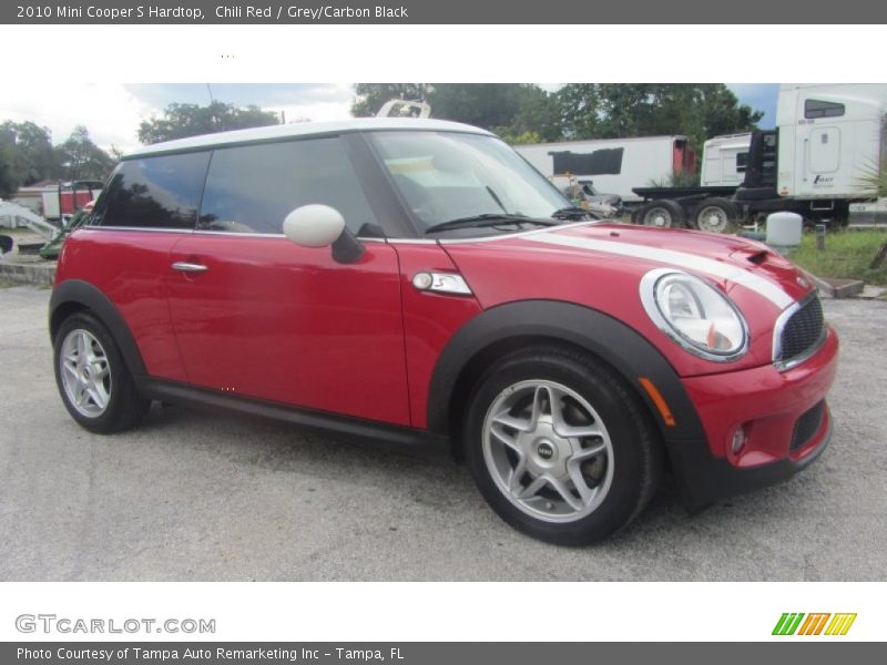 Chili Red / Grey/Carbon Black 2010 Mini Cooper S Hardtop