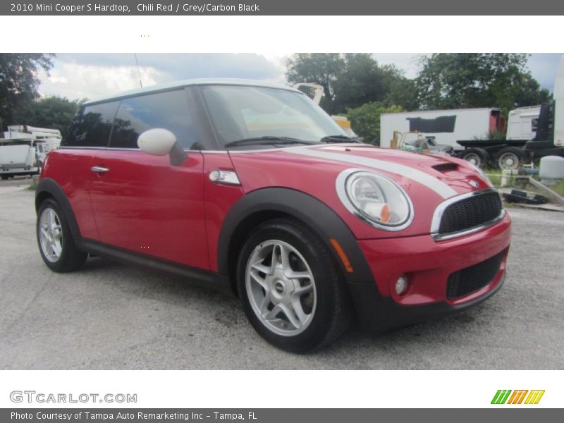 Chili Red / Grey/Carbon Black 2010 Mini Cooper S Hardtop