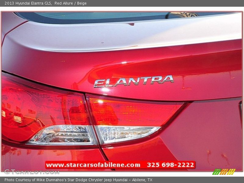 Red Allure / Beige 2013 Hyundai Elantra GLS