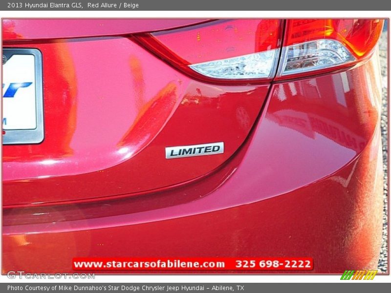 Red Allure / Beige 2013 Hyundai Elantra GLS