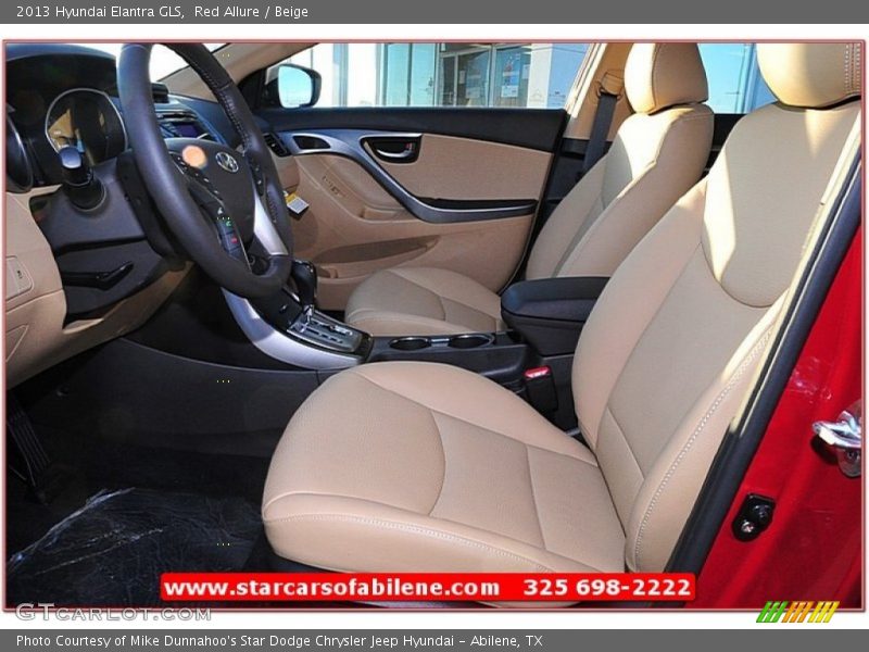 Red Allure / Beige 2013 Hyundai Elantra GLS