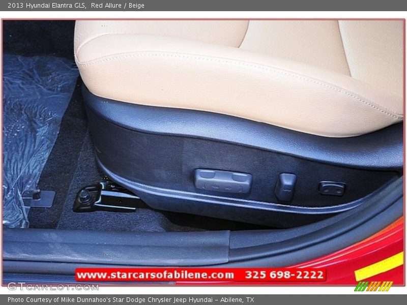 Red Allure / Beige 2013 Hyundai Elantra GLS