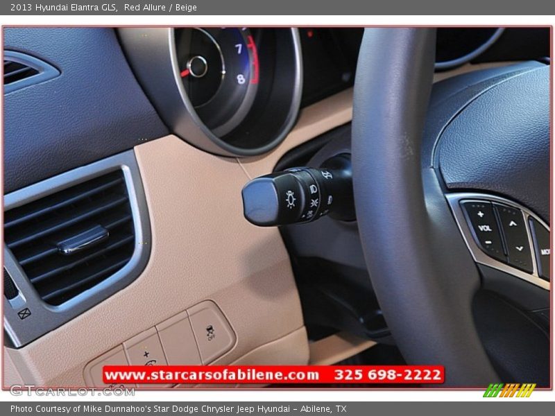 Red Allure / Beige 2013 Hyundai Elantra GLS