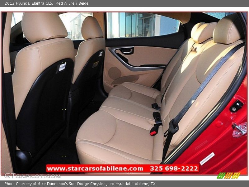 Red Allure / Beige 2013 Hyundai Elantra GLS