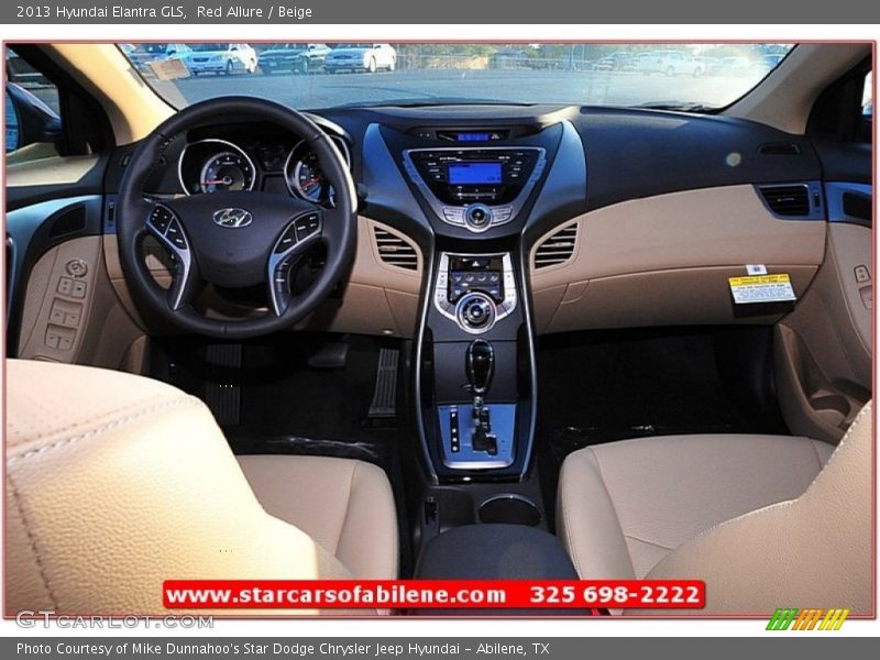 Red Allure / Beige 2013 Hyundai Elantra GLS