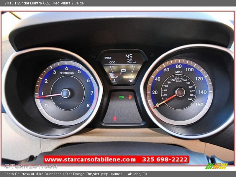 Red Allure / Beige 2013 Hyundai Elantra GLS