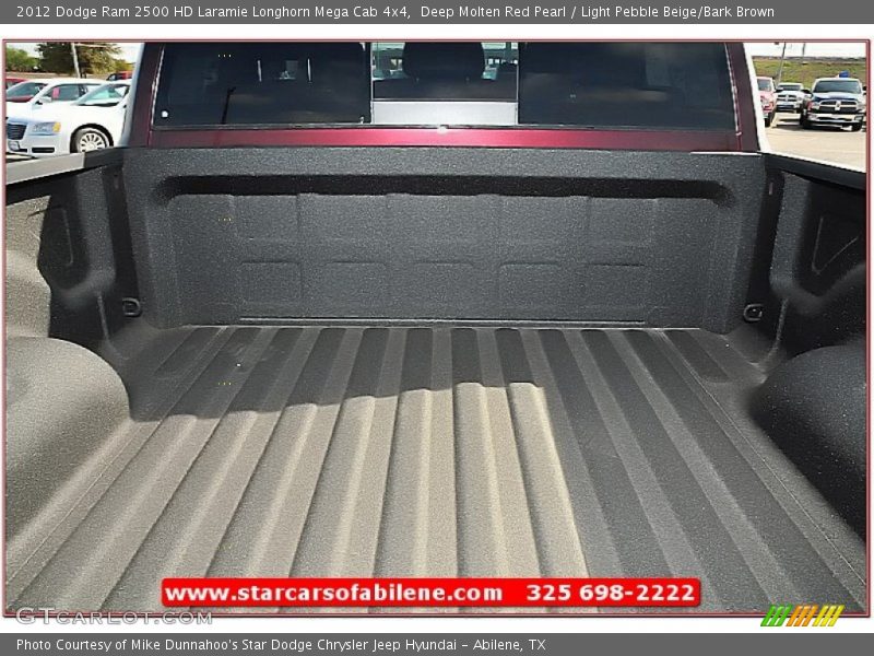 Deep Molten Red Pearl / Light Pebble Beige/Bark Brown 2012 Dodge Ram 2500 HD Laramie Longhorn Mega Cab 4x4