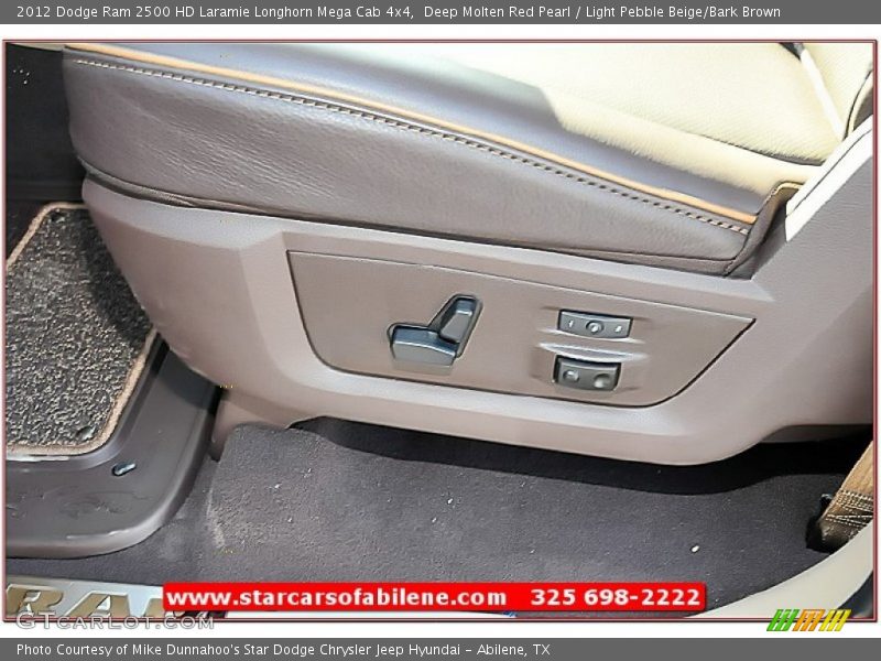 Deep Molten Red Pearl / Light Pebble Beige/Bark Brown 2012 Dodge Ram 2500 HD Laramie Longhorn Mega Cab 4x4