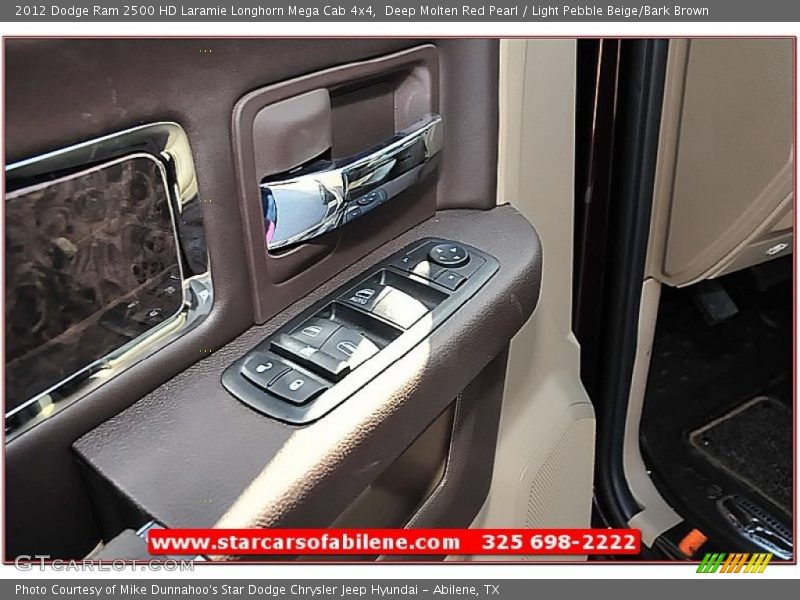 Deep Molten Red Pearl / Light Pebble Beige/Bark Brown 2012 Dodge Ram 2500 HD Laramie Longhorn Mega Cab 4x4