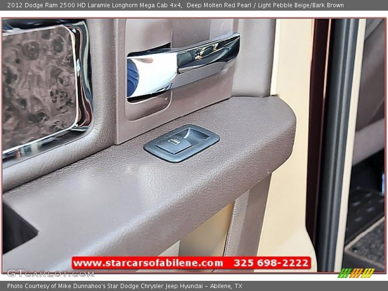 Deep Molten Red Pearl / Light Pebble Beige/Bark Brown 2012 Dodge Ram 2500 HD Laramie Longhorn Mega Cab 4x4