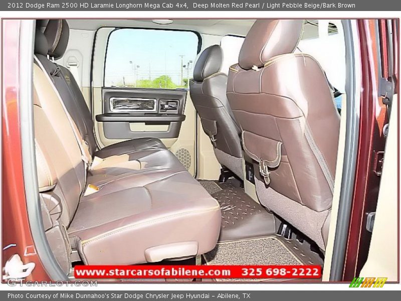 Deep Molten Red Pearl / Light Pebble Beige/Bark Brown 2012 Dodge Ram 2500 HD Laramie Longhorn Mega Cab 4x4