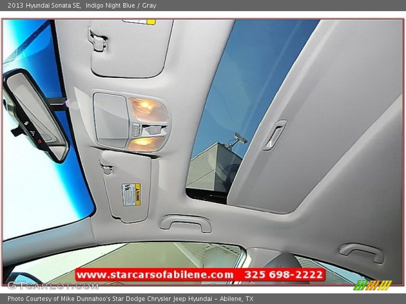 Indigo Night Blue / Gray 2013 Hyundai Sonata SE