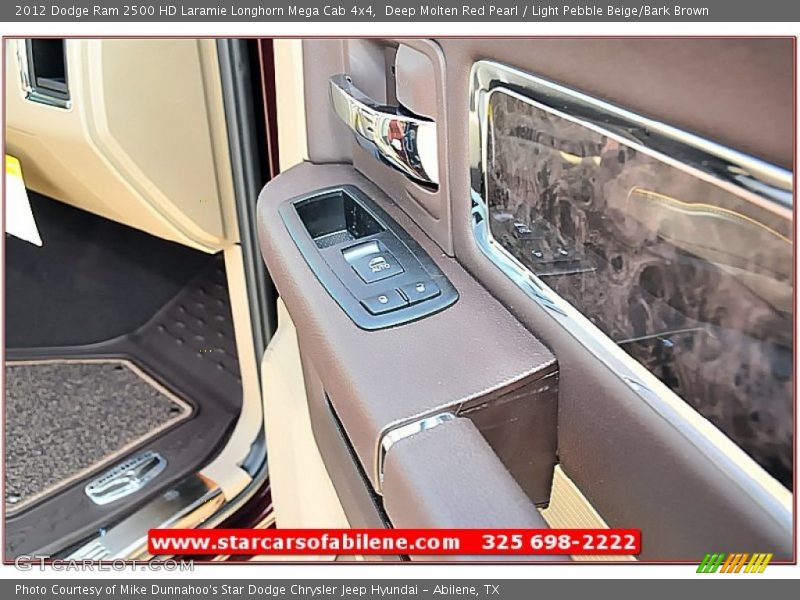 Deep Molten Red Pearl / Light Pebble Beige/Bark Brown 2012 Dodge Ram 2500 HD Laramie Longhorn Mega Cab 4x4