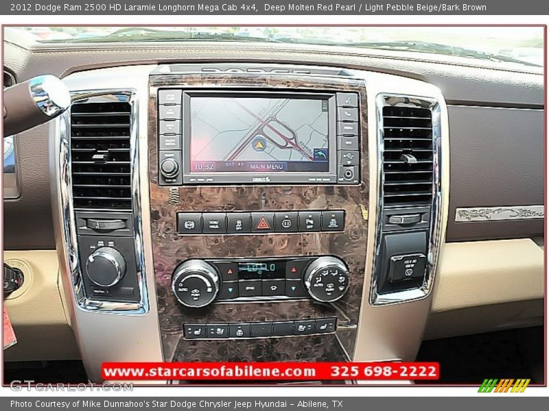 Deep Molten Red Pearl / Light Pebble Beige/Bark Brown 2012 Dodge Ram 2500 HD Laramie Longhorn Mega Cab 4x4