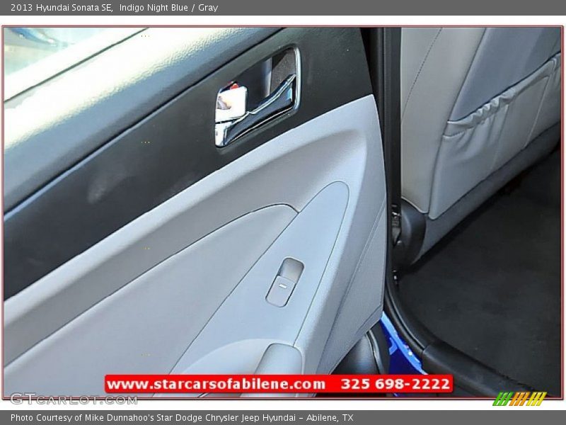Indigo Night Blue / Gray 2013 Hyundai Sonata SE