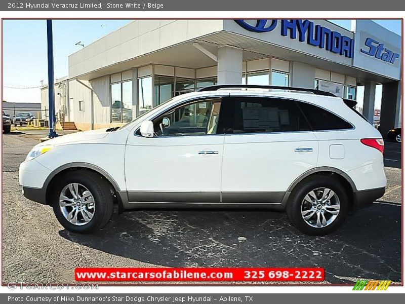 Stone White / Beige 2012 Hyundai Veracruz Limited