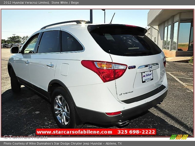 Stone White / Beige 2012 Hyundai Veracruz Limited