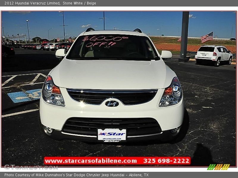 Stone White / Beige 2012 Hyundai Veracruz Limited