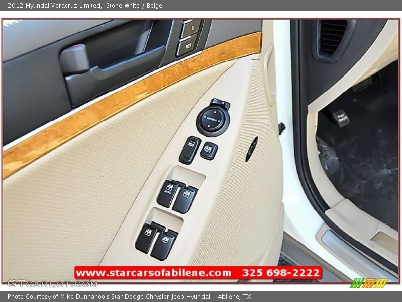 Stone White / Beige 2012 Hyundai Veracruz Limited