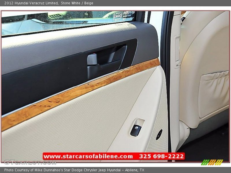 Stone White / Beige 2012 Hyundai Veracruz Limited