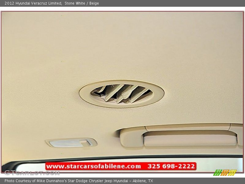Stone White / Beige 2012 Hyundai Veracruz Limited