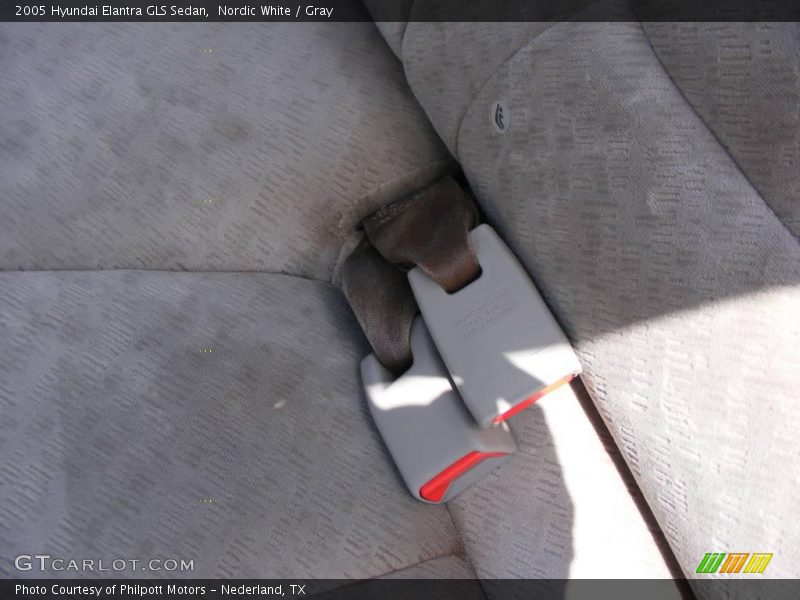 Nordic White / Gray 2005 Hyundai Elantra GLS Sedan