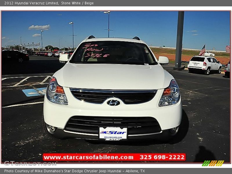 Stone White / Beige 2012 Hyundai Veracruz Limited