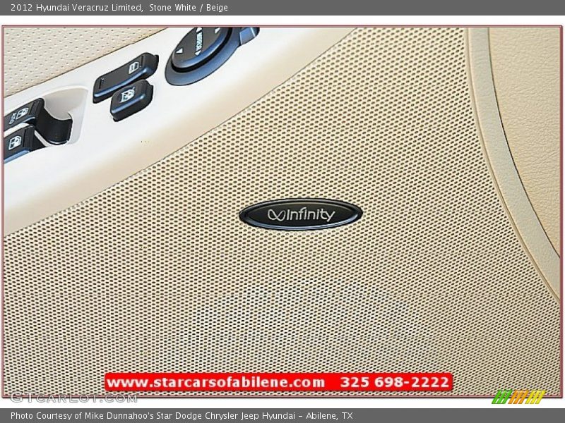 Stone White / Beige 2012 Hyundai Veracruz Limited