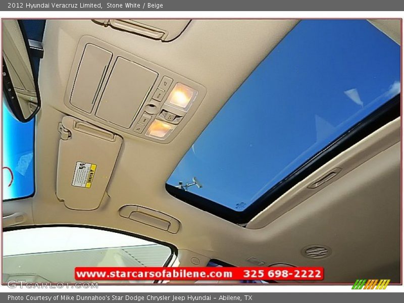 Stone White / Beige 2012 Hyundai Veracruz Limited