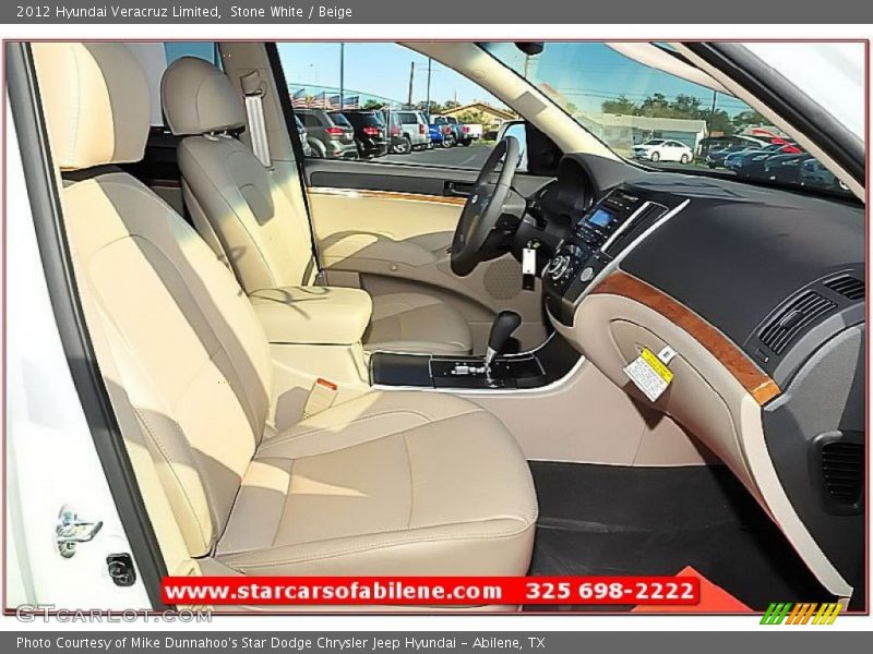 Stone White / Beige 2012 Hyundai Veracruz Limited