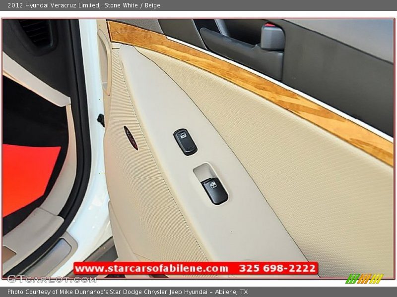 Stone White / Beige 2012 Hyundai Veracruz Limited