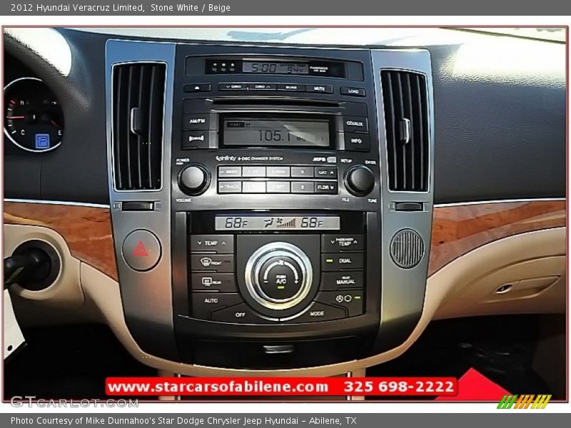 Stone White / Beige 2012 Hyundai Veracruz Limited