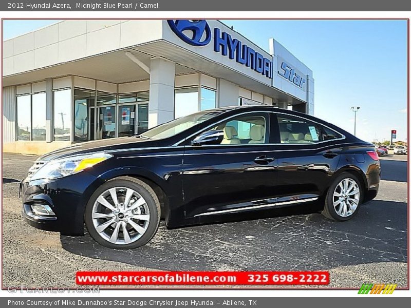 Midnight Blue Pearl / Camel 2012 Hyundai Azera